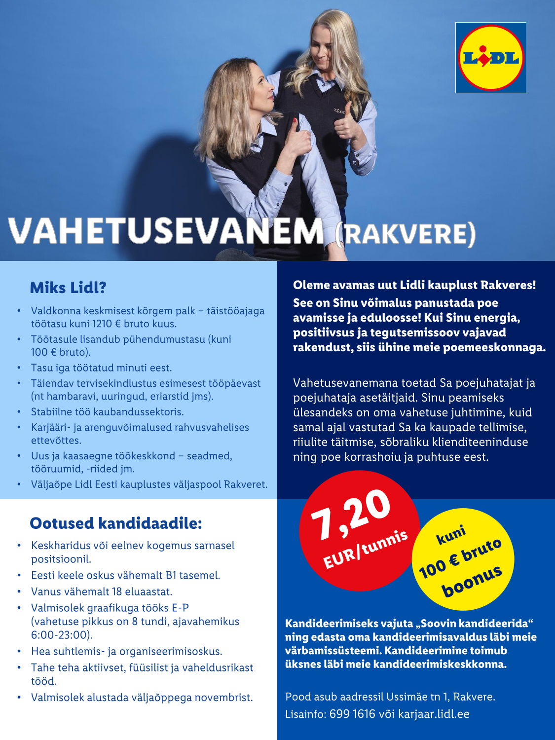 Vahetusevanem (Ussimäe tn 1, Rakvere), Rakvere, LääneVirumaa, Lidl