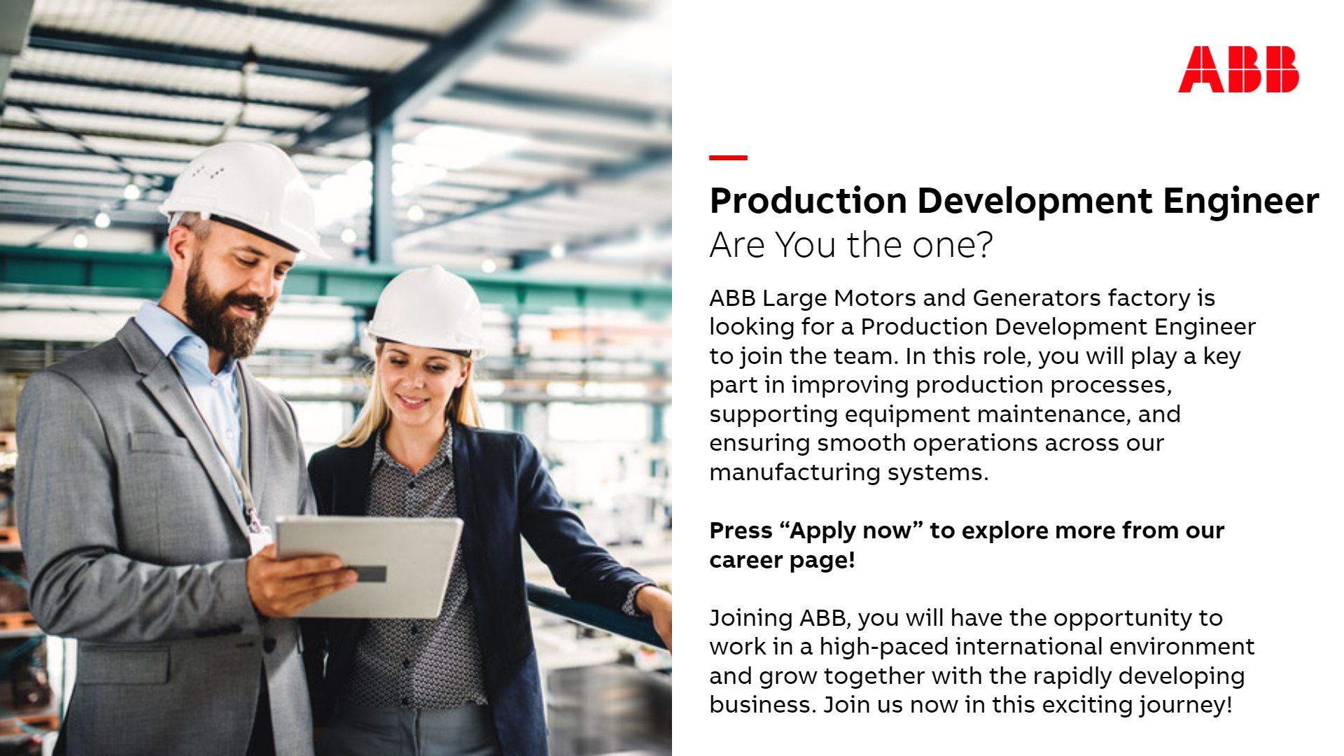 Production Development Engineer, ABB AS | CV.ee