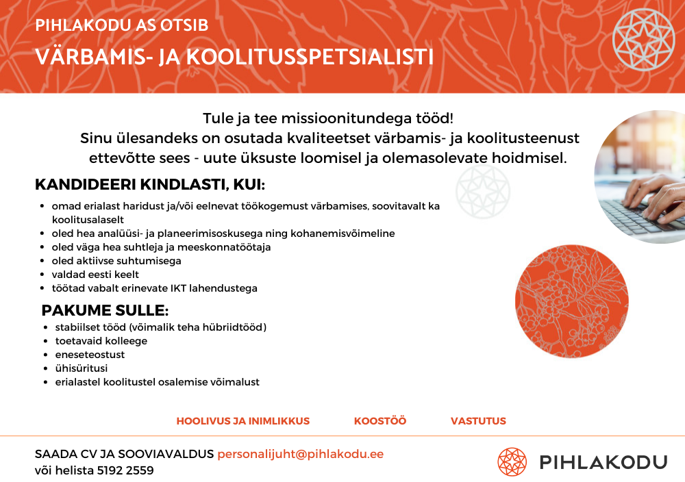 Värbamis-ja koolitusspetsialist